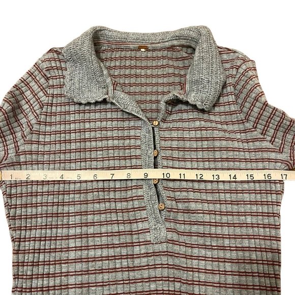 Free People Delilah Ribbed Henley Top - Picture 7 of 10